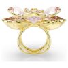 Inel cu motiv Idyllia, tăieturi mixte, floare, multicolor, placat cu aur Inel cu motiv Idyllia, tăieturi mixte, floare, multicolor, placat cu aur