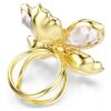 Inel cu motiv Idyllia, tăieturi mixte, floare, multicolor, placat cu aur Inel cu motiv Idyllia, tăieturi mixte, floare, multicolor, placat cu aur