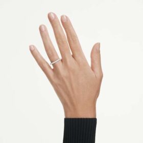 Inel Eternity cu diamante create în laborator, 0,4 Ct în total, formă rotundă, aur alb de 14K Inel Eternity cu diamante create în laborator, 0,4 Ct în total, formă rotundă, aur alb de 14K
