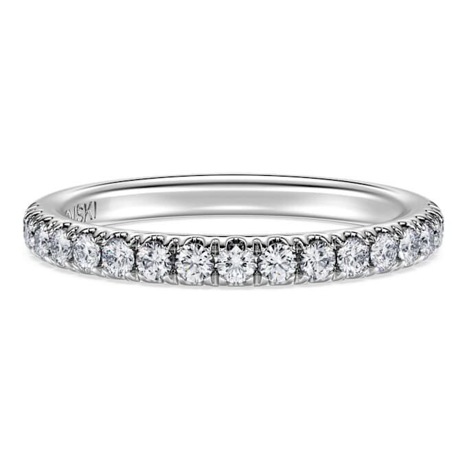 Inel Eternity cu diamante create în laborator, 0,4 Ct în total, formă rotundă, aur alb de 14K Inel Eternity cu diamante create în laborator, 0,4 Ct în total, formă rotundă, aur alb de 14K