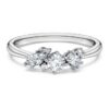Inel Galaxy cu diamante create în laborator, 0,43 carate în total, forme mixte, argint sterling Inel Galaxy cu diamante create în laborator, 0,43 carate în total, forme mixte, argint sterling