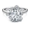 Inel Galaxy cu diamante create în laborator, 2 Ct Tw, formă rotundă, aur alb de 14K Inel Galaxy cu diamante create în laborator, 2 Ct Tw, formă rotundă, aur alb de 14K