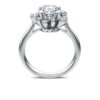 Inel Galaxy cu diamante create în laborator, 2 Ct Tw, formă rotundă, aur alb de 14K Inel Galaxy cu diamante create în laborator, 2 Ct Tw, formă rotundă, aur alb de 14K
