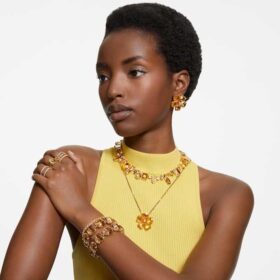 Inel Matrix Vittore cu tăietură rotundă, alb, finisaj auriu Inel Matrix Vittore cu tăietură rotundă, alb, finisaj auriu