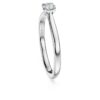 Inel solitar Eternity cu diamante create în laborator, 0,25 carate în total, formă rotundă, argint sterling