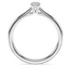 Inel solitar Eternity cu diamante create în laborator, 0,25 carate în total, formă rotundă, argint sterling