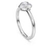 Inel solitar Eternity cu diamante create în laborator, 0,5 carate în total, în formă de inimă, argint sterling