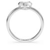 Inel solitar Eternity cu diamante create în laborator, 0,5 carate în total, în formă de inimă, argint sterling