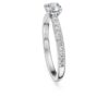 Inel solitar Eternity cu diamante create în laborator, 0,7 ct în total, formă rotundă, aur alb de 14K Inel solitar Eternity cu diamante create în laborator, 0,7 ct în total, formă rotundă, aur alb de 14K