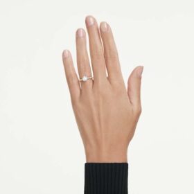 Inel solitar Eternity cu diamante create în laborator, 1,2 carate în total, formă rotundă, aur galben de 14K Inel solitar Eternity cu diamante create în laborator, 1,2 carate în total, formă rotundă, aur galben de 14K