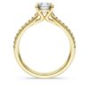 Inel solitar Eternity cu diamante create în laborator, 1,2 carate în total, formă rotundă, aur galben de 14K