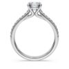 Inel solitar Eternity cu diamante create în laborator, 1,2 Ct în total, formă rotundă, aur alb de 14K Inel solitar Eternity cu diamante create în laborator, 1,2 Ct în total, formă rotundă, aur alb de 14K