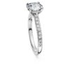 Inel solitar Eternity cu diamante create în laborator, 1,7 carate în total, formă rotundă, aur alb de 14K Inel solitar Eternity cu diamante create în laborator, 1,7 carate în total, formă rotundă, aur alb de 14K