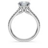 Inel solitar Eternity cu diamante create în laborator, 2,2 Ct în total, formă rotundă, aur alb de 14K Inel solitar Eternity cu diamante create în laborator, 2,2 Ct în total, formă rotundă, aur alb de 14K