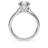 Inel solitar Eternity cu diamante create în laborator, 2,25 Ct în total, formă rotundă, aur alb de 14K Inel solitar Eternity cu diamante create în laborator, 2,25 Ct în total, formă rotundă, aur alb de 14K