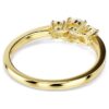 Inel Stilla Attract cu tăietură rotundă, alb, placat cu aur Inel Stilla Attract cu tăietură rotundă, alb, placat cu aur