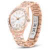 Matrix Date Watch, fabricat în Elveția, brățară metalică, nuanță de aur roz, finisaj în nuanță de aur roz Matrix Date Watch, fabricat în Elveția, brățară metalică, nuanță de aur roz, finisaj în nuanță de aur roz