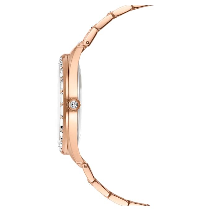 Matrix Date Watch, fabricat în Elveția, brățară metalică, nuanță de aur roz, finisaj în nuanță de aur roz Matrix Date Watch, fabricat în Elveția, brățară metalică, nuanță de aur roz, finisaj în nuanță de aur roz