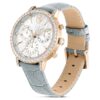 Matrix Tennis Chrono fabricat în Elveția, curea din piele, gri, finisaj auriu-șampanie Matrix Tennis Chrono fabricat în Elveția, curea din piele, gri, finisaj auriu-șampanie
