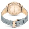 Matrix Tennis Chrono fabricat în Elveția, curea din piele, gri, finisaj auriu-șampanie Matrix Tennis Chrono fabricat în Elveția, curea din piele, gri, finisaj auriu-șampanie