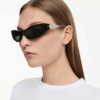 Ochelari de soare cu formă „Cat-Eye”, Sk6046, negru Ochelari de soare cu formă „Cat-Eye”, Sk6046, negru