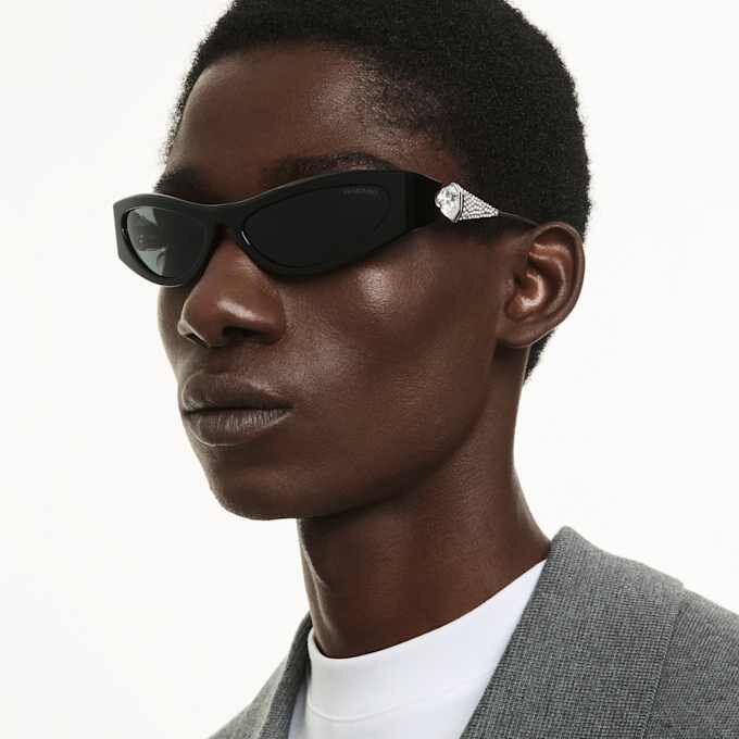 Ochelari de soare cu formă „Cat-Eye”, Sk6046, negru Ochelari de soare cu formă „Cat-Eye”, Sk6046, negru