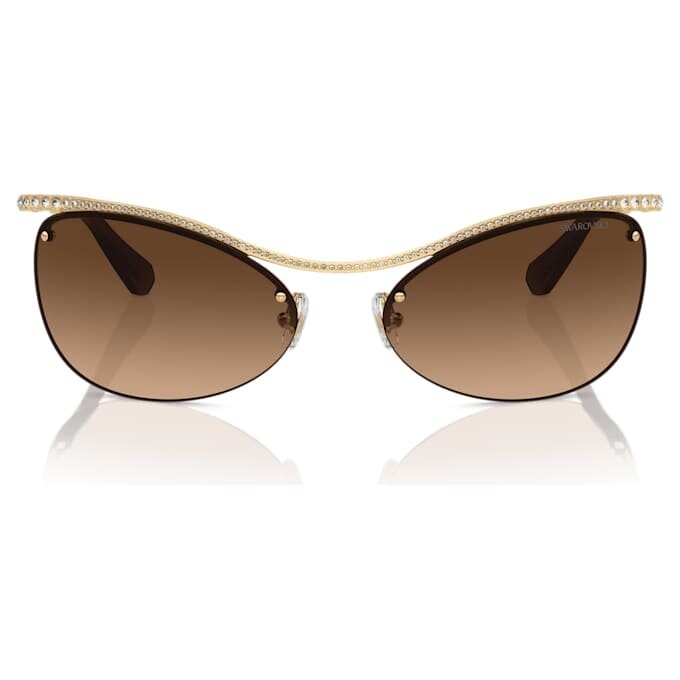 Ochelari de soare cu formă ovală, Sk7018, maro Ochelari de soare cu formă ovală, Sk7018, maro