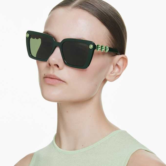 Ochelari de soare cu formă pătrată, Sk6032, verzi Ochelari de soare cu formă pătrată, Sk6032, verzi
