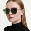 Ochelari de soare cu formă pătrată, Sk7043, verzi Ochelari de soare cu formă pătrată, Sk7043, verzi
