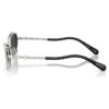 Ochelari de soare de formă ovală, 2 în 1 cu clemă, Sk7044, nuanță argintie Ochelari de soare de formă ovală, 2 în 1 cu clemă, Sk7044, nuanță argintie