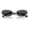 Ochelari de soare de formă ovală, 2 în 1 cu clemă, Sk7044, nuanță argintie Ochelari de soare de formă ovală, 2 în 1 cu clemă, Sk7044, nuanță argintie