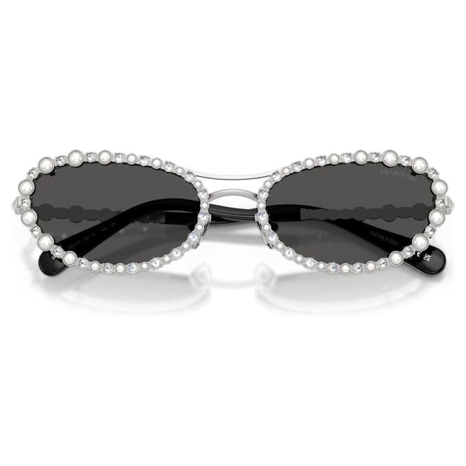 Ochelari de soare de formă ovală, 2 în 1 cu clemă, Sk7044, nuanță argintie Ochelari de soare de formă ovală, 2 în 1 cu clemă, Sk7044, nuanță argintie