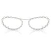 Ochelari de soare de formă ovală, 2 în 1 cu clemă, Sk7044, nuanță argintie Ochelari de soare de formă ovală, 2 în 1 cu clemă, Sk7044, nuanță argintie