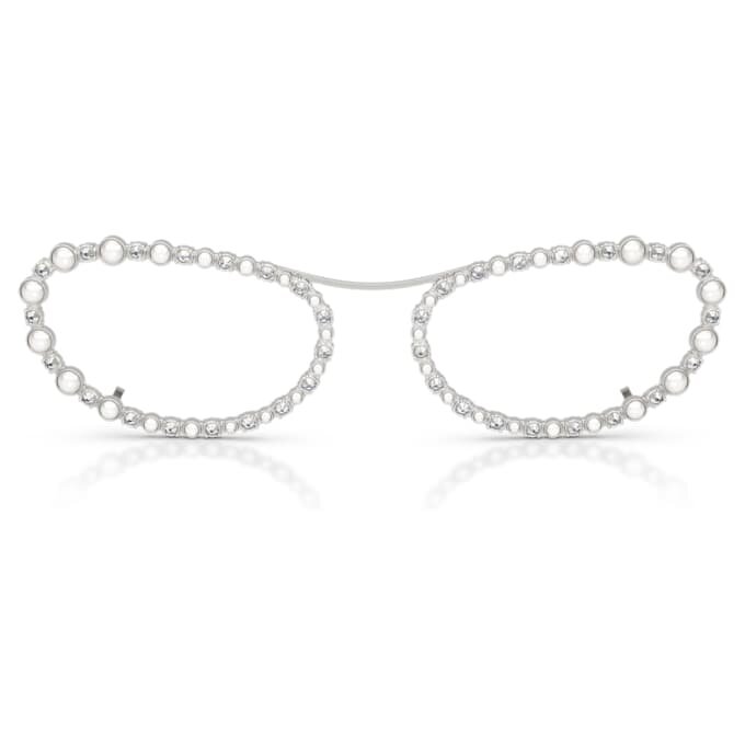 Ochelari de soare de formă ovală, 2 în 1 cu clemă, Sk7044, nuanță argintie Ochelari de soare de formă ovală, 2 în 1 cu clemă, Sk7044, nuanță argintie