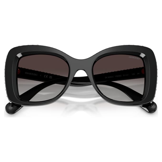Ochelari de soare în formă de fluture, Sk6062U, negri Ochelari de soare în formă de fluture, Sk6062U, negri