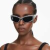 Ochelari de soare în formă de mască, Sk6027, negru Ochelari de soare în formă de mască, Sk6027, negru