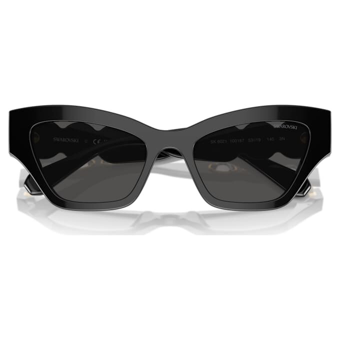 Ochelari de soare în formă de ochi de pisică, negri Ochelari de soare în formă de ochi de pisică, negri