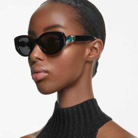 Ochelari de soare în formă de ochi de pisică, Sk6002, negri Ochelari de soare în formă de ochi de pisică, Sk6002, negri