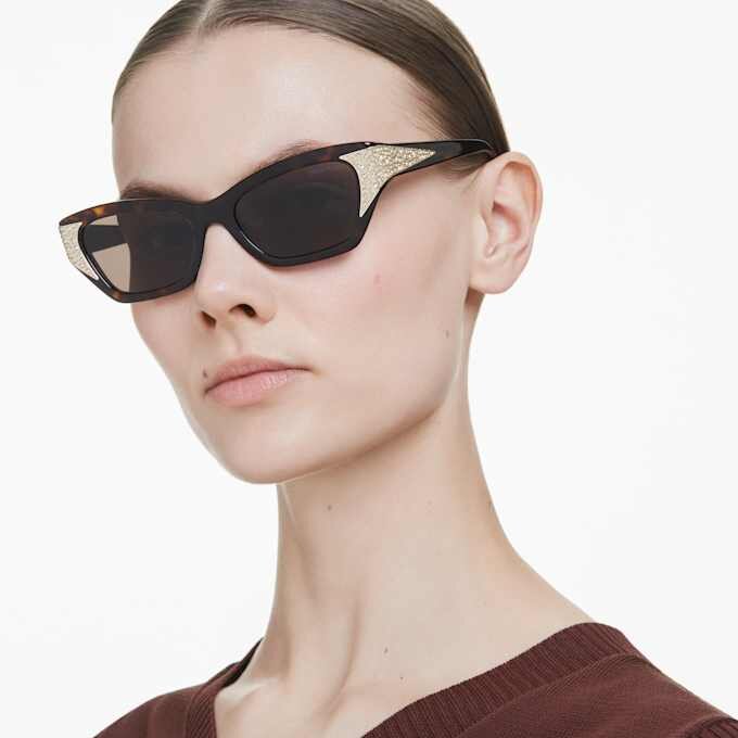 Ochelari de soare în formă de ochi de pisică, Sk6029, maro Ochelari de soare în formă de ochi de pisică, Sk6029, maro