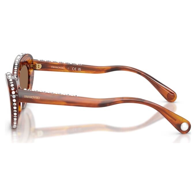 Ochelari de soare în formă de ochi de pisică, Sk6061U, maro Ochelari de soare în formă de ochi de pisică, Sk6061U, maro