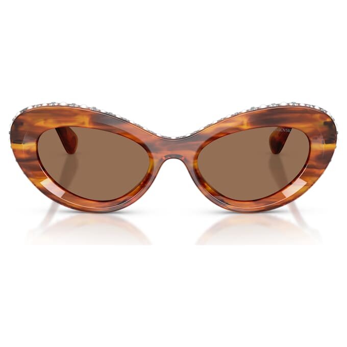 Ochelari de soare în formă de ochi de pisică, Sk6061U, maro Ochelari de soare în formă de ochi de pisică, Sk6061U, maro
