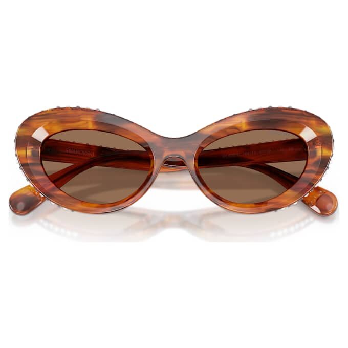 Ochelari de soare în formă de ochi de pisică, Sk6061U, maro Ochelari de soare în formă de ochi de pisică, Sk6061U, maro