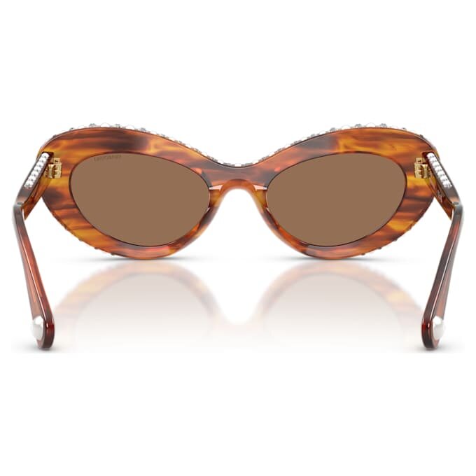 Ochelari de soare în formă de ochi de pisică, Sk6061U, maro Ochelari de soare în formă de ochi de pisică, Sk6061U, maro