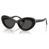 Ochelari de soare în formă de ochi de pisică, Sk6061U, negri Ochelari de soare în formă de ochi de pisică, Sk6061U, negri