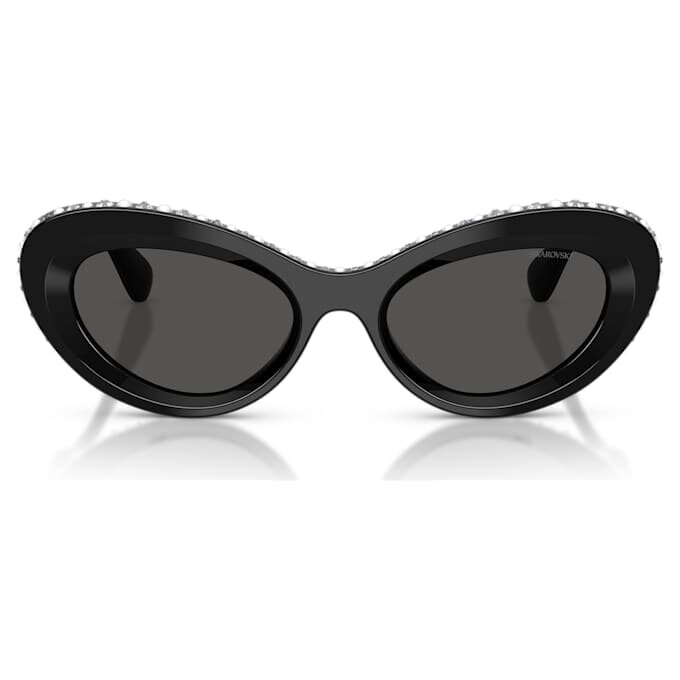 Ochelari de soare în formă de ochi de pisică, Sk6061U, negri Ochelari de soare în formă de ochi de pisică, Sk6061U, negri