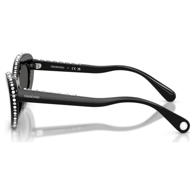 Ochelari de soare în formă de ochi de pisică, Sk6061U, negri Ochelari de soare în formă de ochi de pisică, Sk6061U, negri