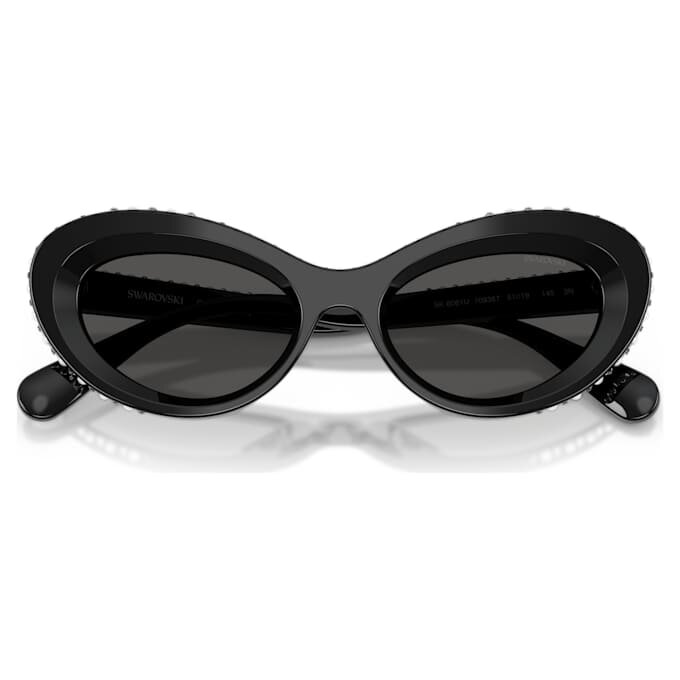 Ochelari de soare în formă de ochi de pisică, Sk6061U, negri Ochelari de soare în formă de ochi de pisică, Sk6061U, negri