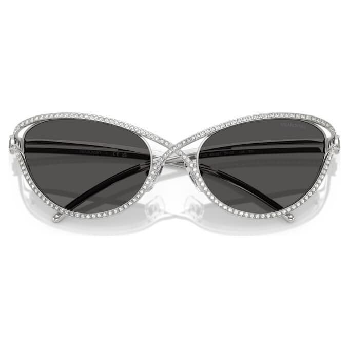 Ochelari de soare în formă de ochi de pisică, Sk7025, nuanță argintie Ochelari de soare în formă de ochi de pisică, Sk7025, nuanță argintie