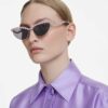 Ochelari de soare în formă de ochi de pisică, violet