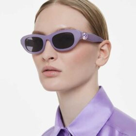 Ochelari de soare în formă de pernă, violet
